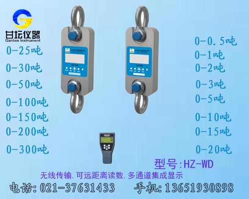 雙通道無線測力計(jì)HZ-WBD-20t.帶背光.夜間測量更方便